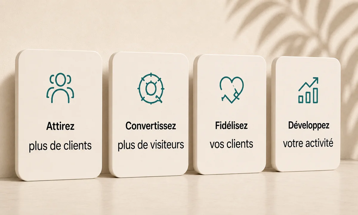 Attirez, convertissez, fidelisez et developpez votre activite