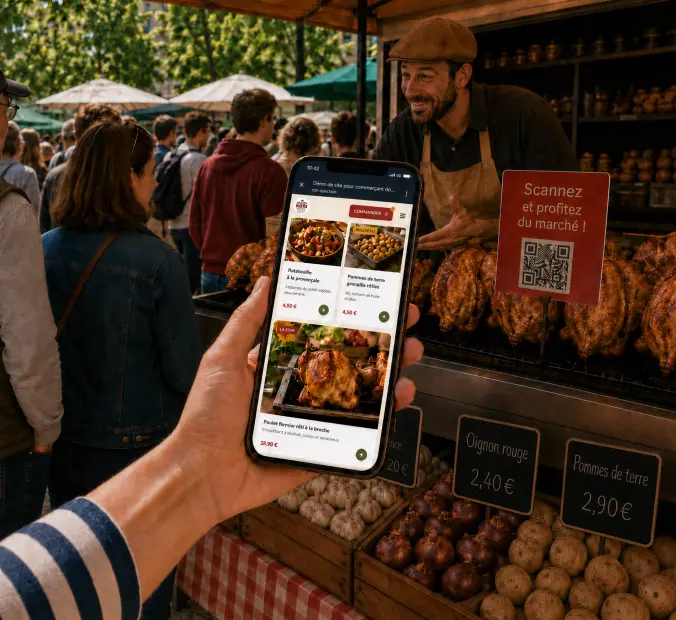 Étape 4 : Elle commande en ligne