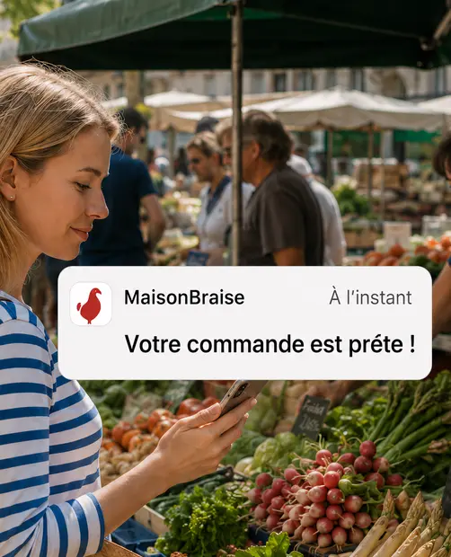 Étape 5 : Sa commande est prête